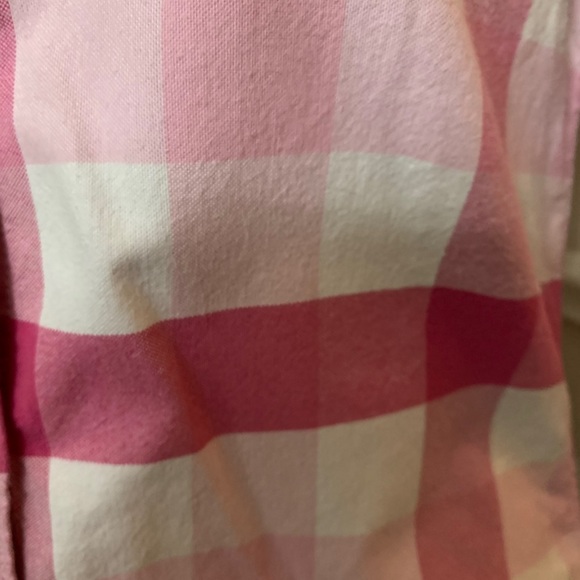 American Eagle Outfitters Pink/white plaid shirt - Picture 5 of 13